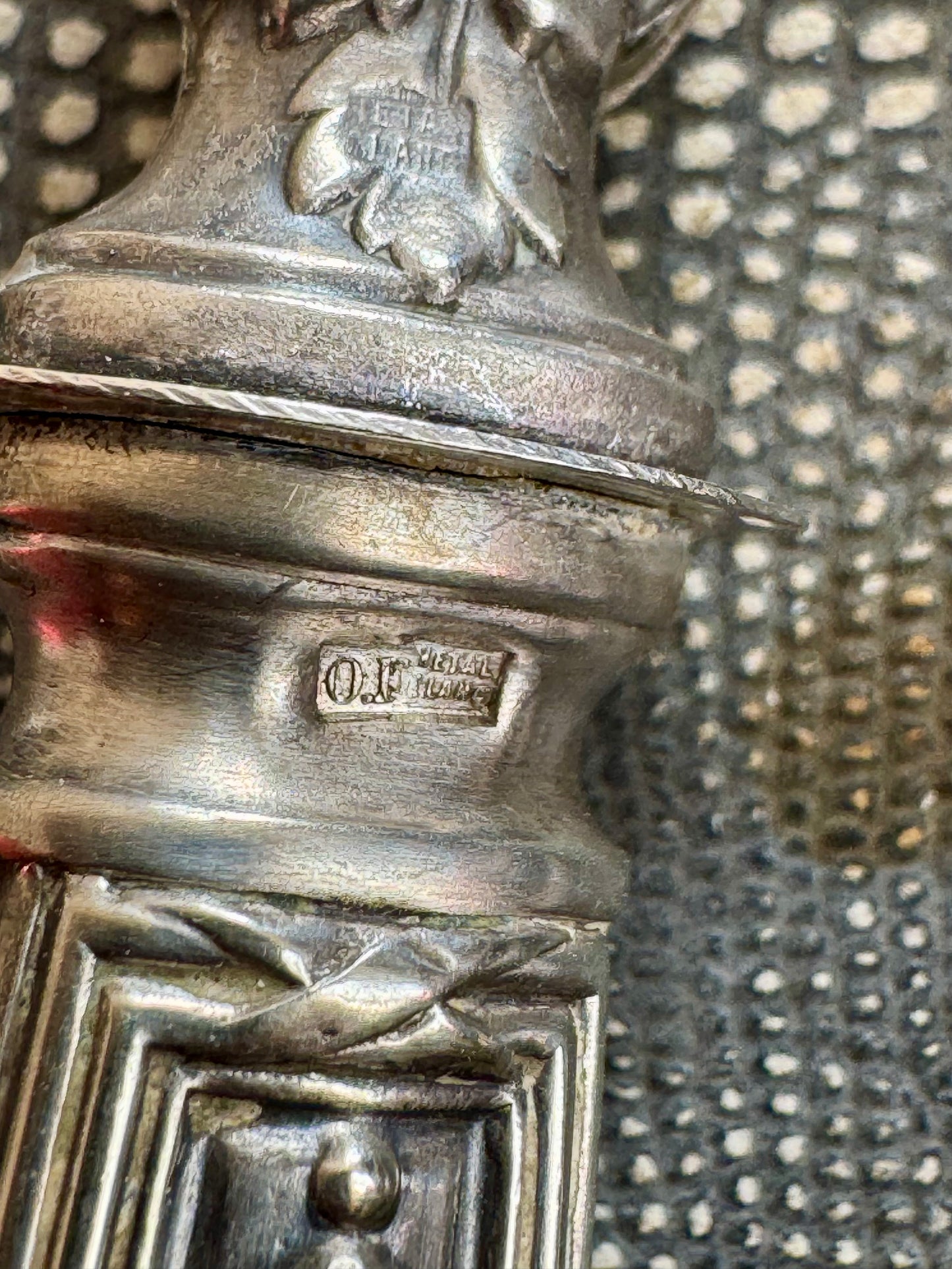 Couverts à salade en métal argenté fourré