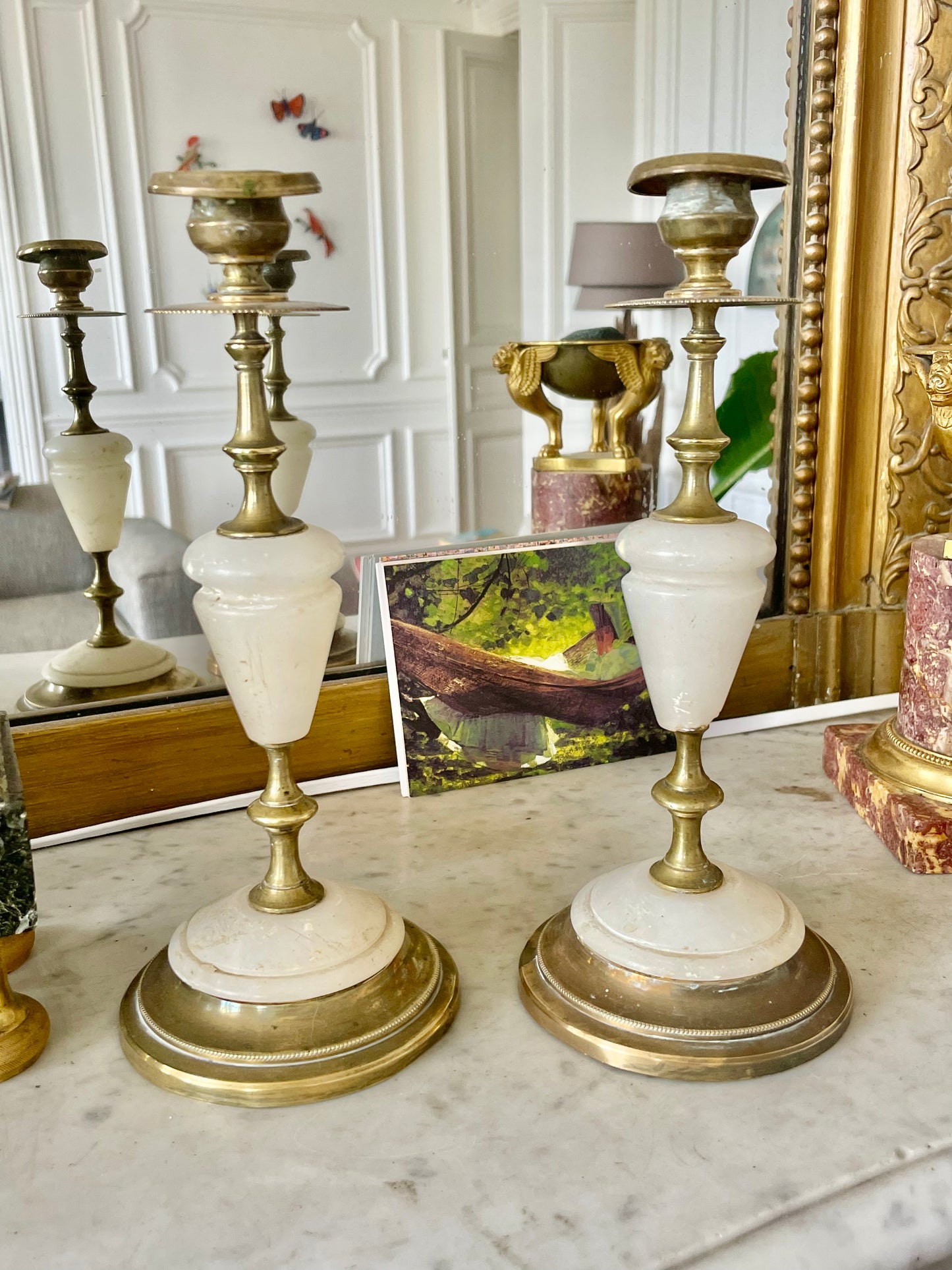Paire de bougeoirs époque Napoléon III