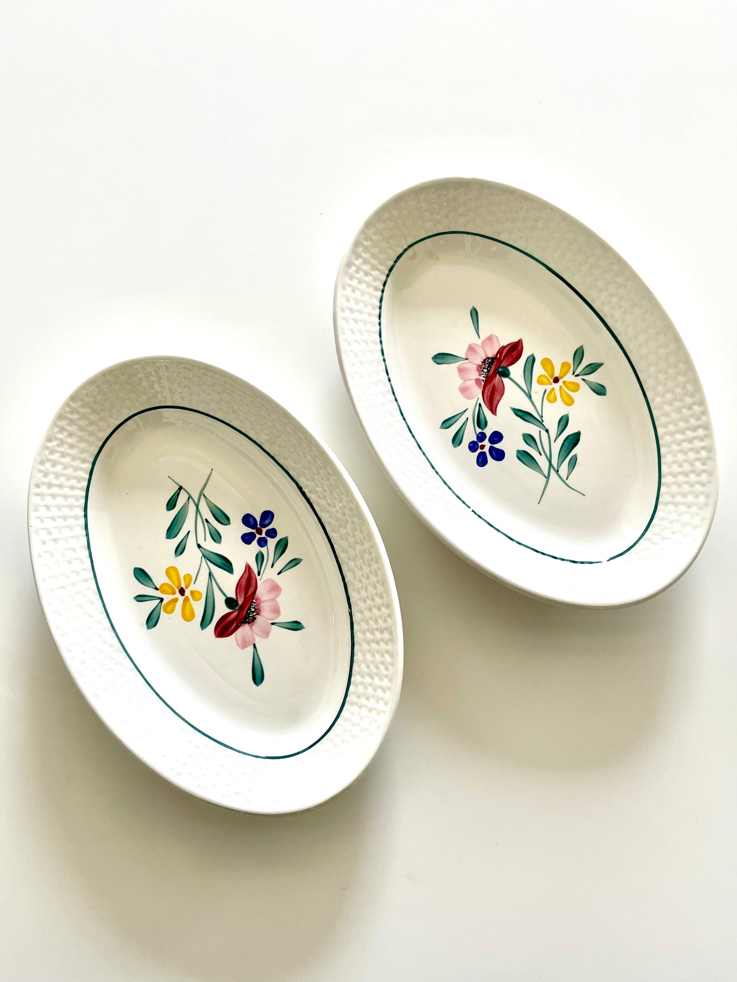 6 assiette terre de fer "Fabiola".