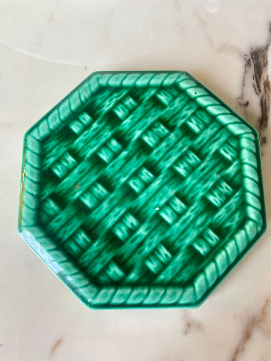 Pair of ceramic bottle coasters