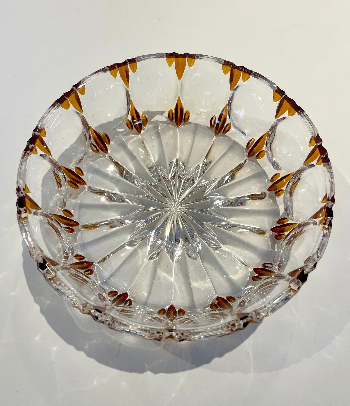 Saladier en verre vintage