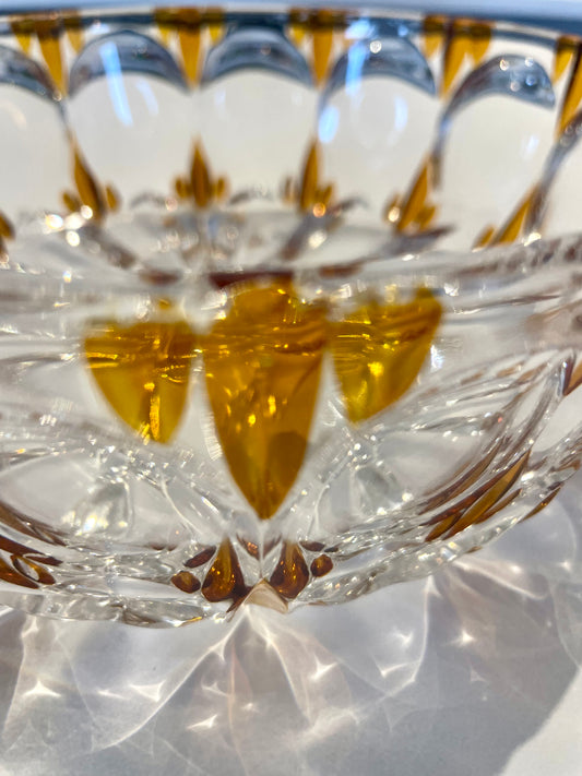 Saladier en verre vintage