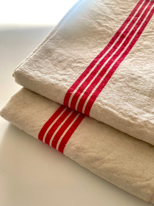 Torchon en métis "Fleur Bleue".