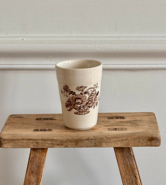 gobelet anglais Devonmoor - Décor floral vintage