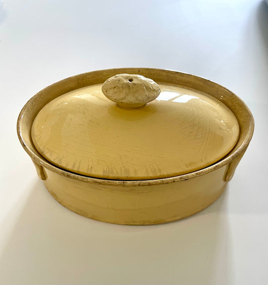 Terrine en terre cuite vernissée de Sarreguemines