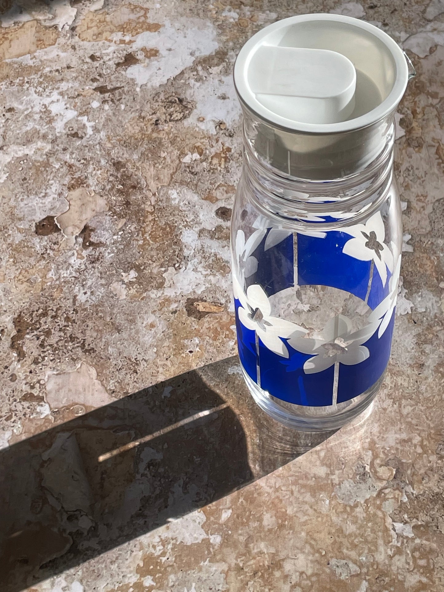 Carafe en verre années 70