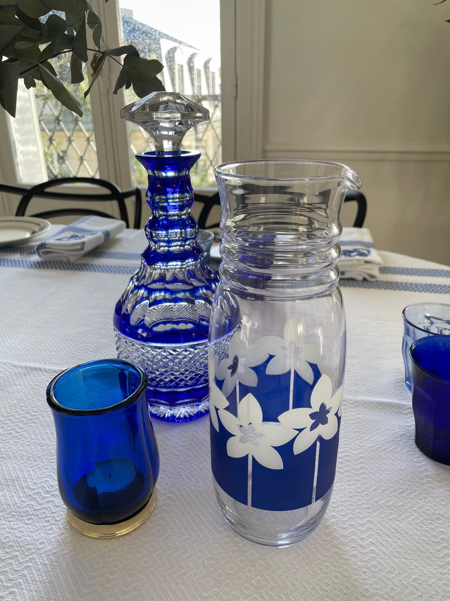Carafe en verre années 70