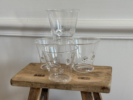 4 photophores en verre très fin SERAX