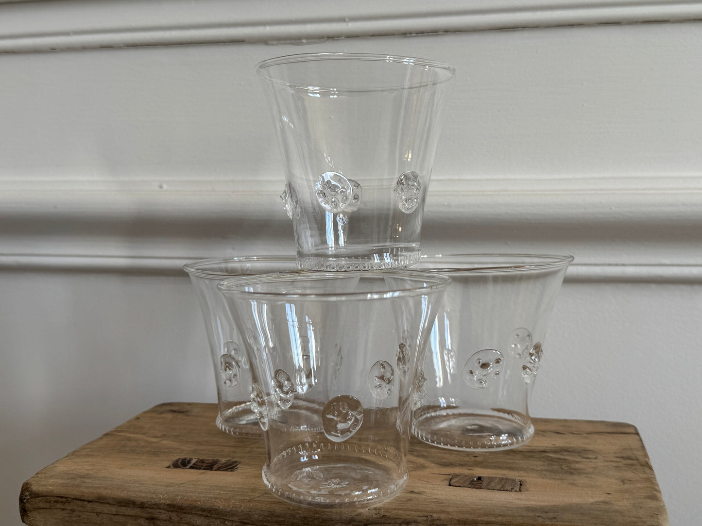 4 photophores en verre très fin SERAX