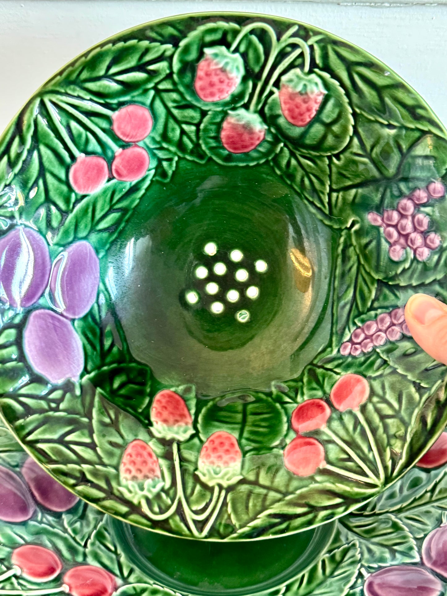 Passoire à fruits en barbotine