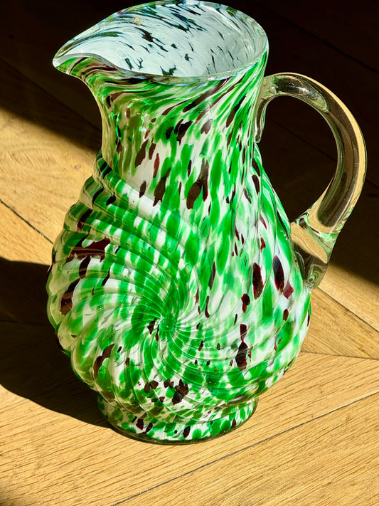 Carafe en cristal de Clichy ancienne