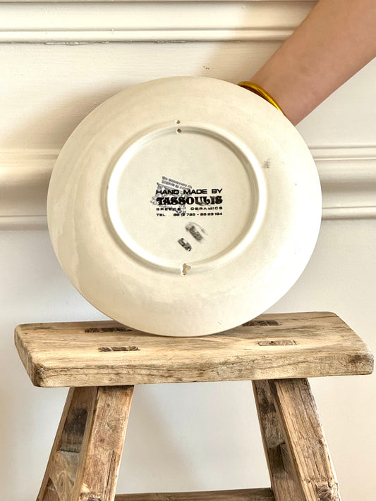 Assiette grecque artisanale Tassoulis