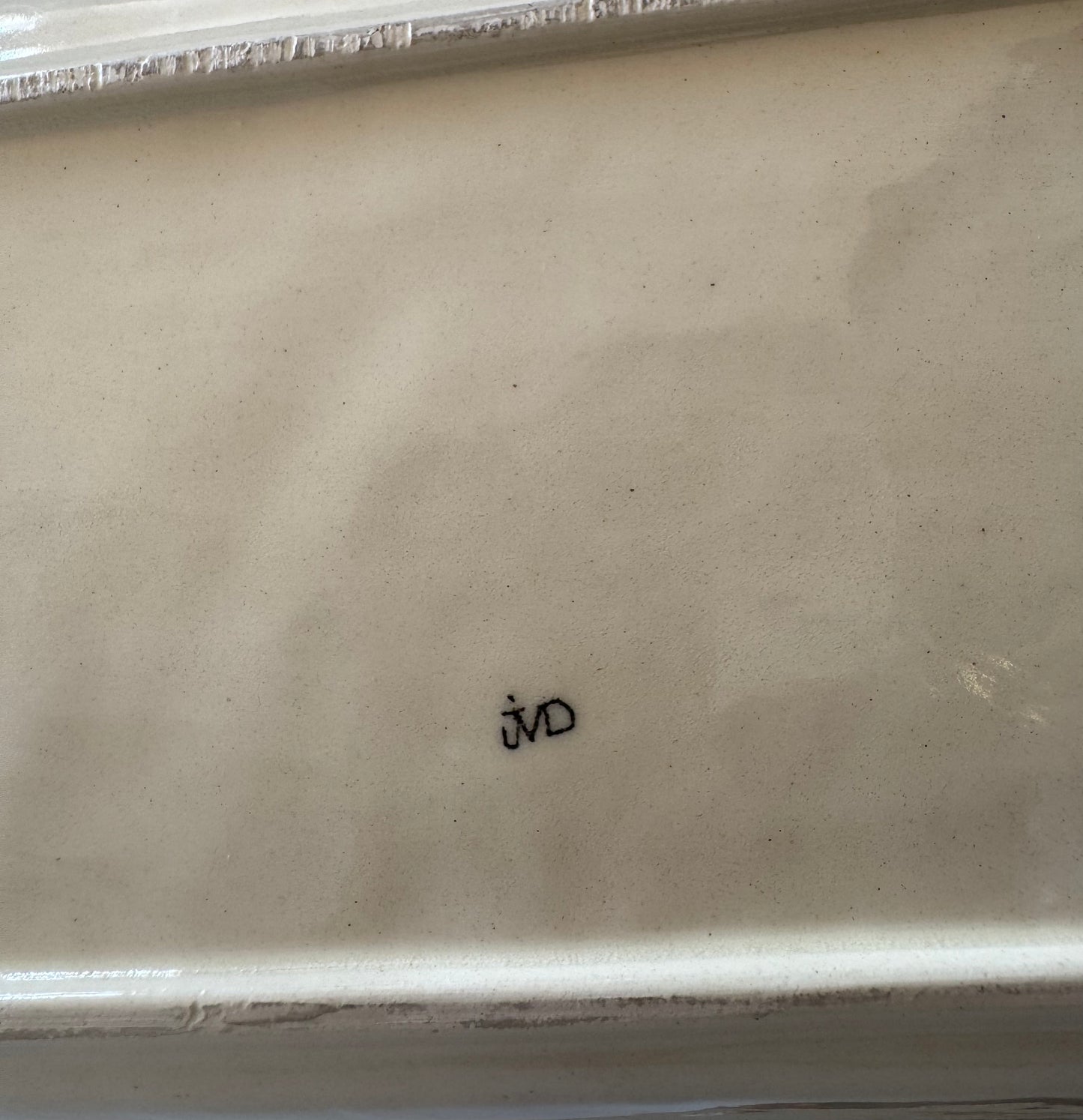 Plat à cake en faience