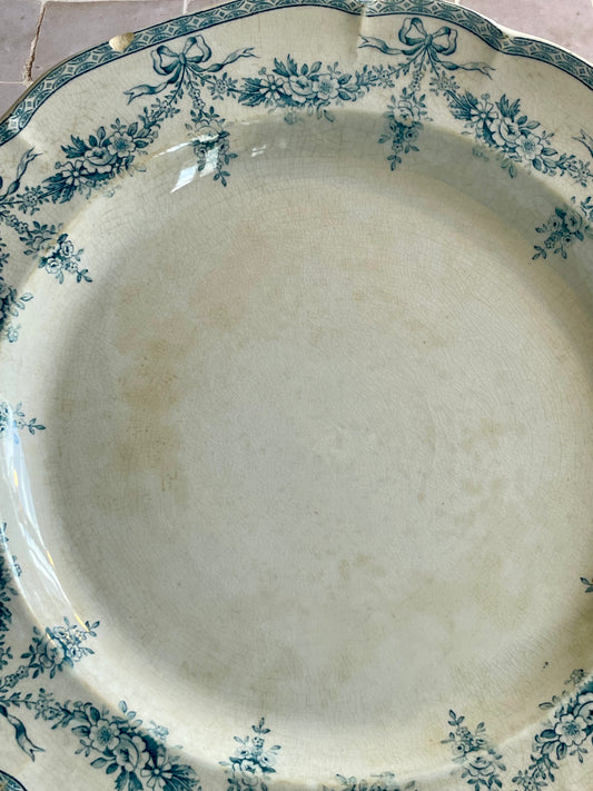 Grand plat en faïence 1880