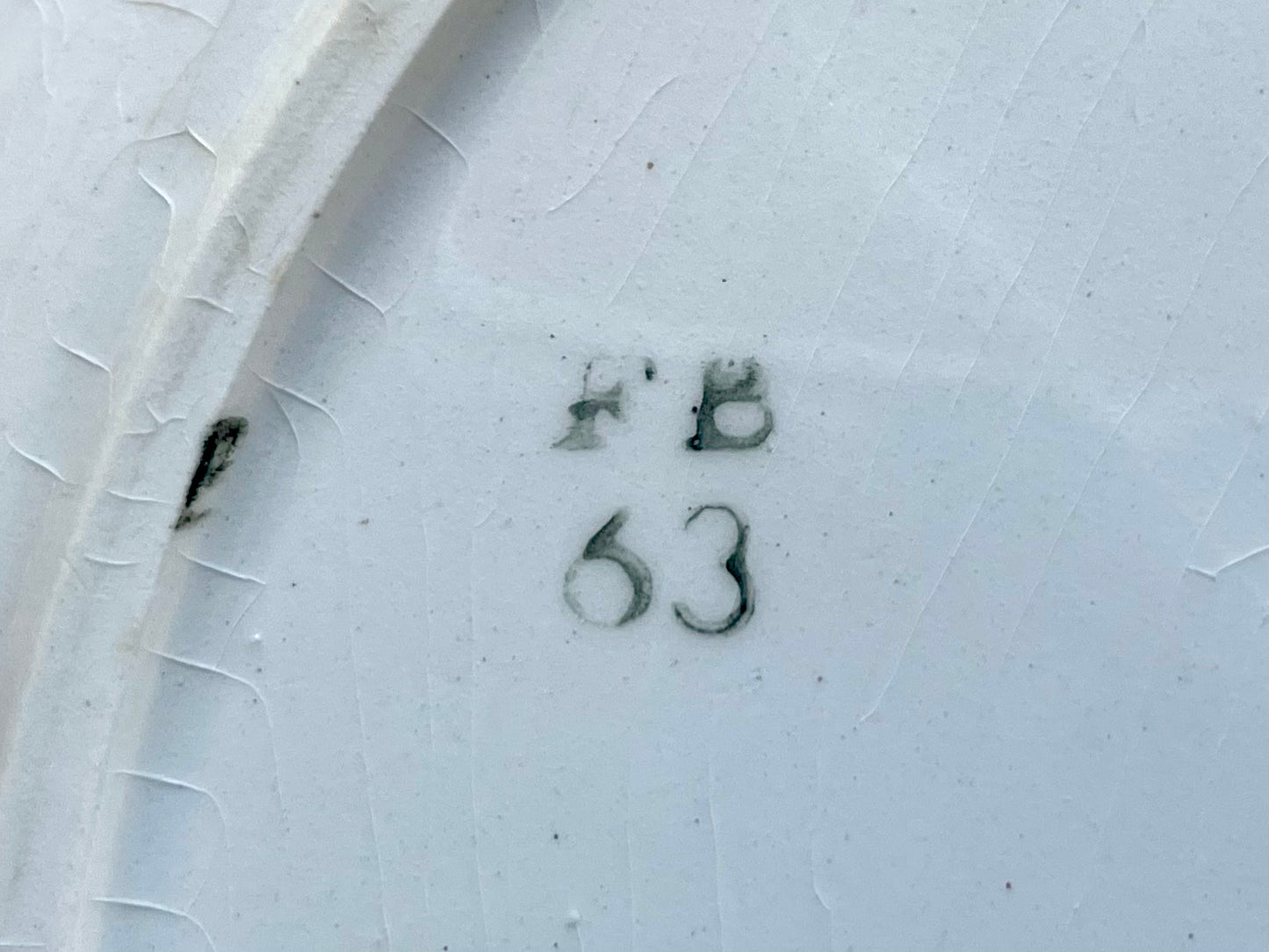 6 assiettes plates Badonviller modèle "Chantilly"