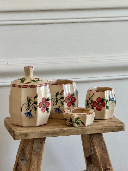 Ensemble de 4 pots en céramique