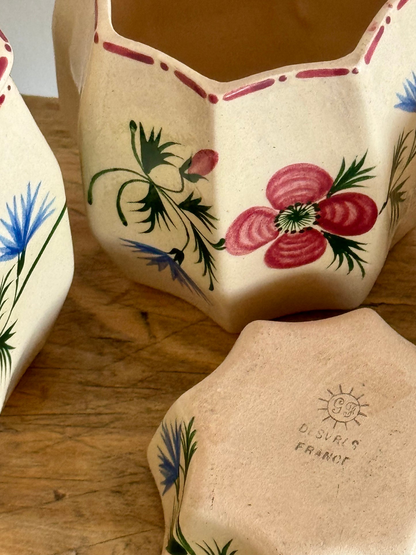 Ensemble de 4 pots en céramique