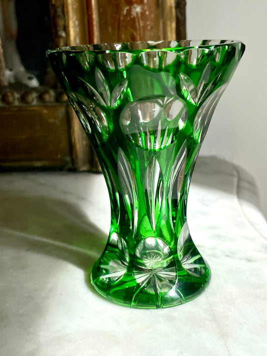Tout petit vase en cristal de bohème