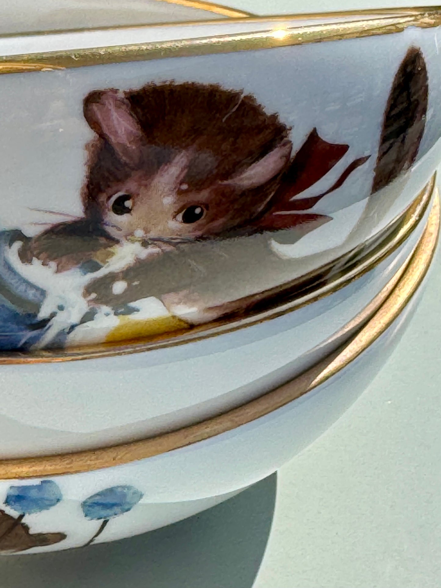 Lot de trois bols en porcelaine