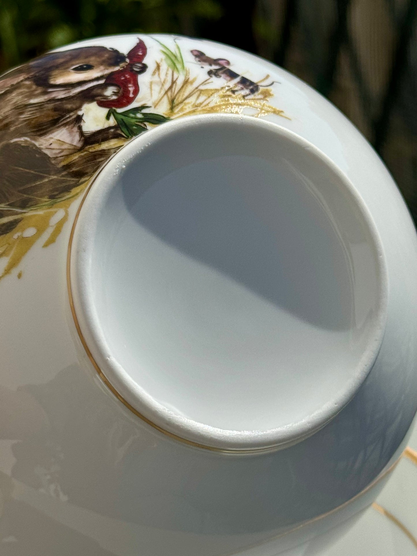 Lot de trois bols en porcelaine