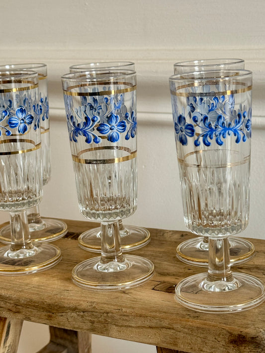 6 petits verres italiens à liqueur