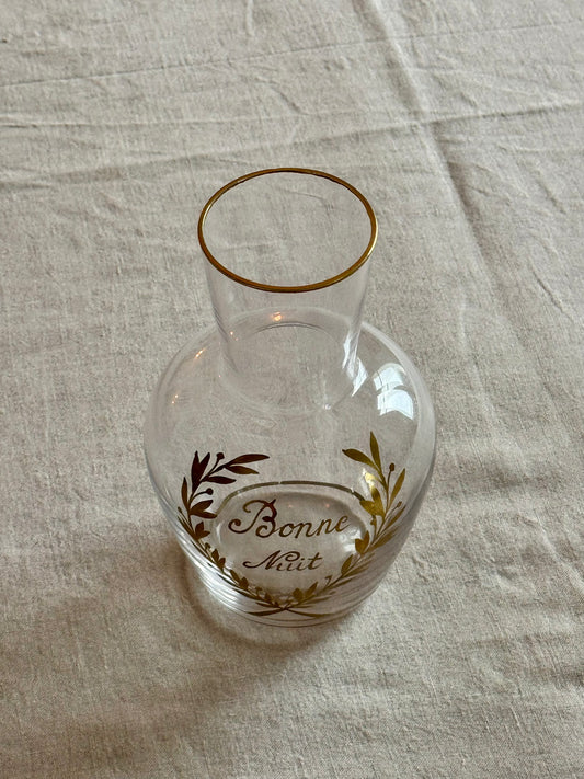 Carafe de nuit en cristal