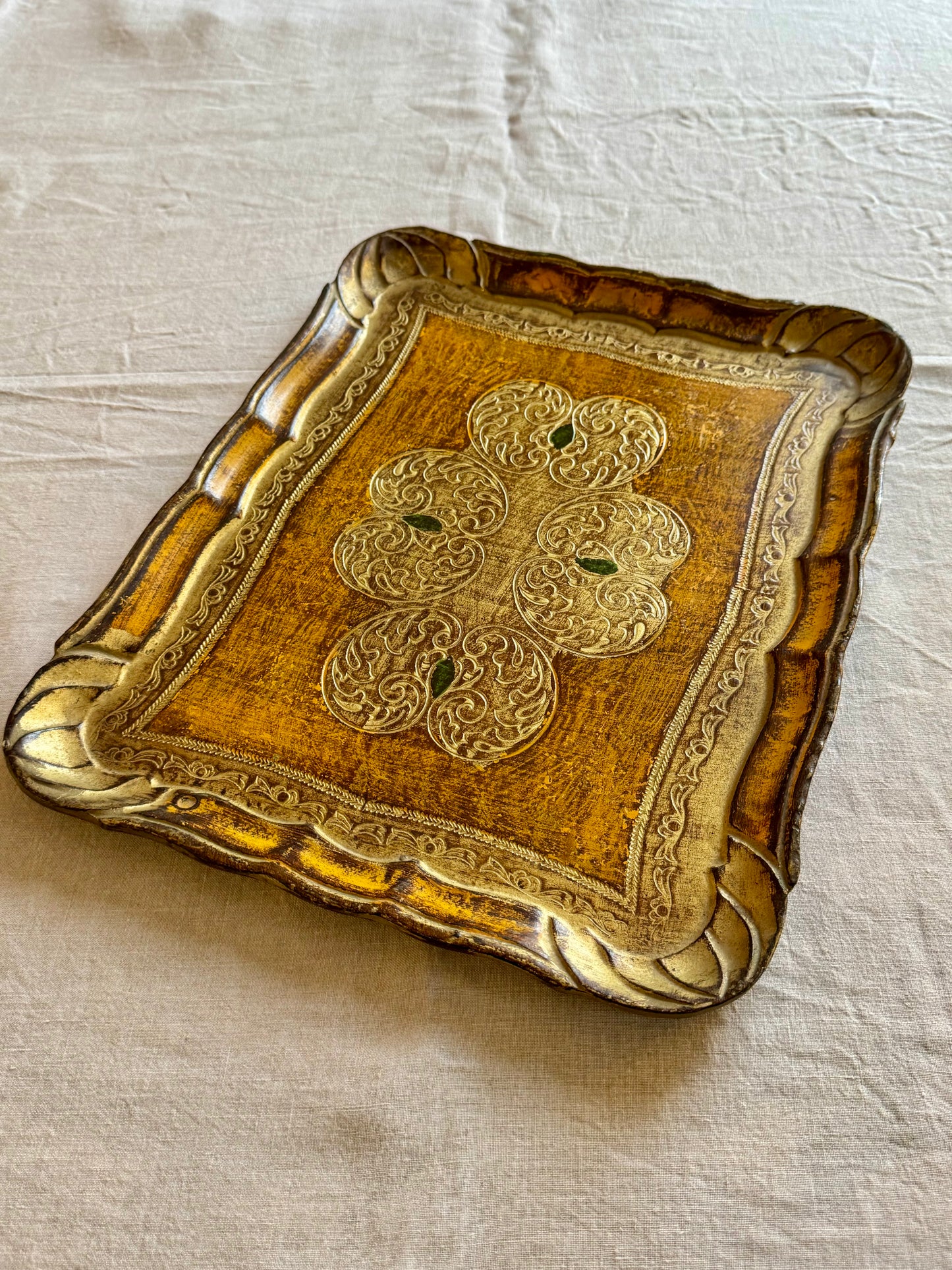 Plateau florentin rectangulaire