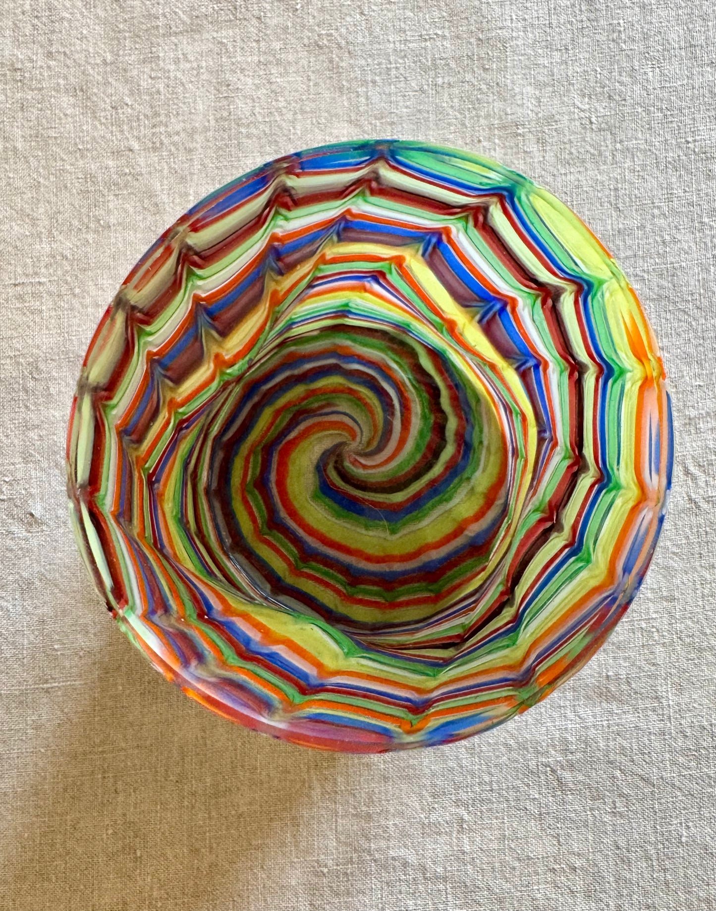 Verre/gobelet soufflé à la main italien