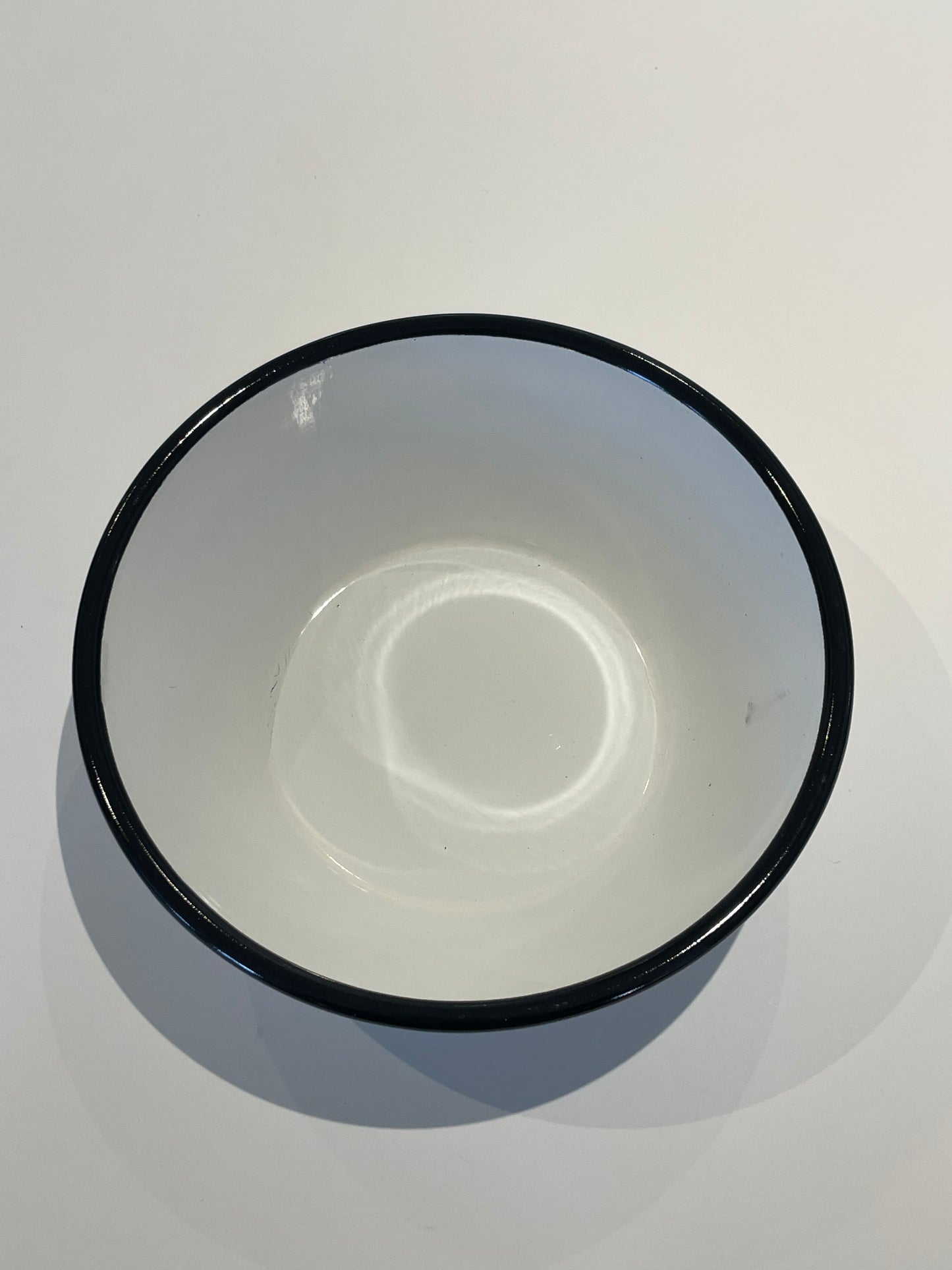 Small enamelled metal salad bowl