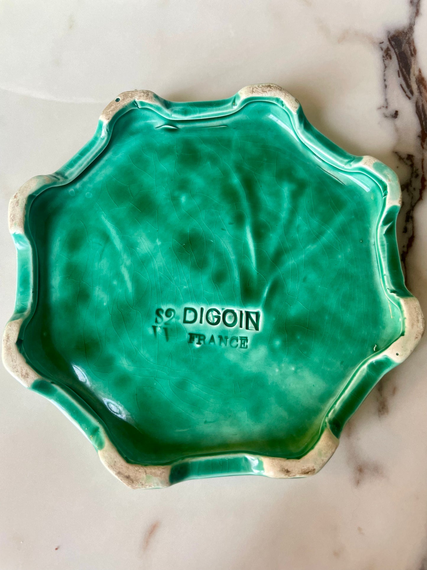 Pair of ceramic bottle coasters