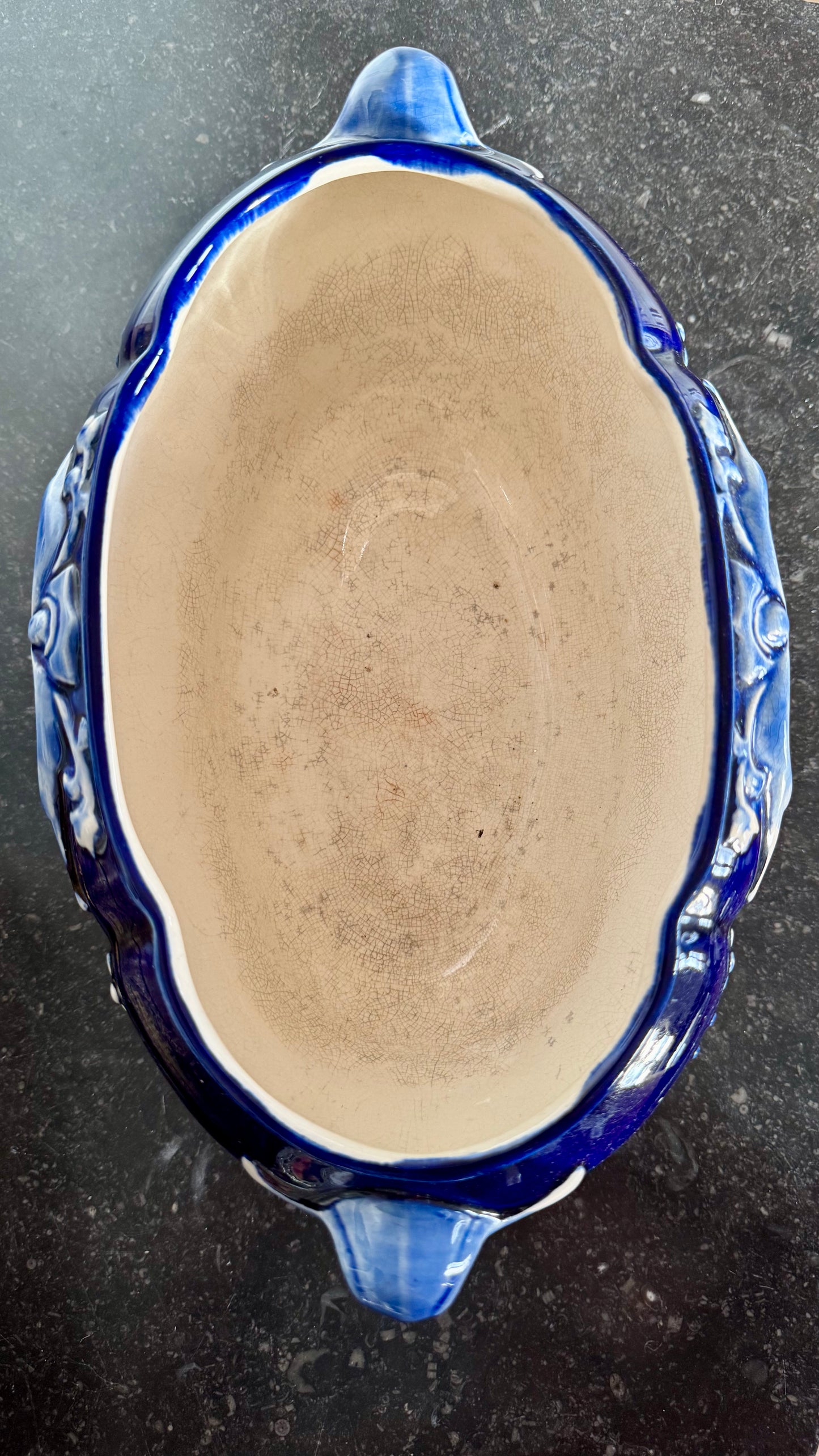 Jardinière en barbotine Gustave de Bruyn