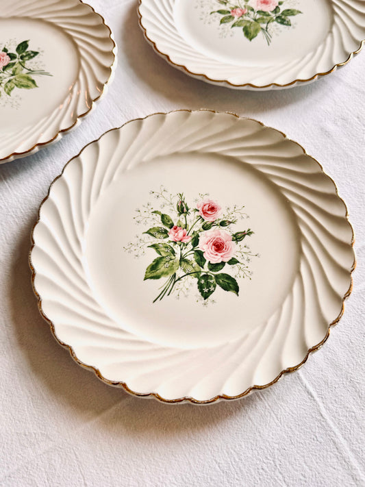 Trois assiettes à dessert "Bagatelle"