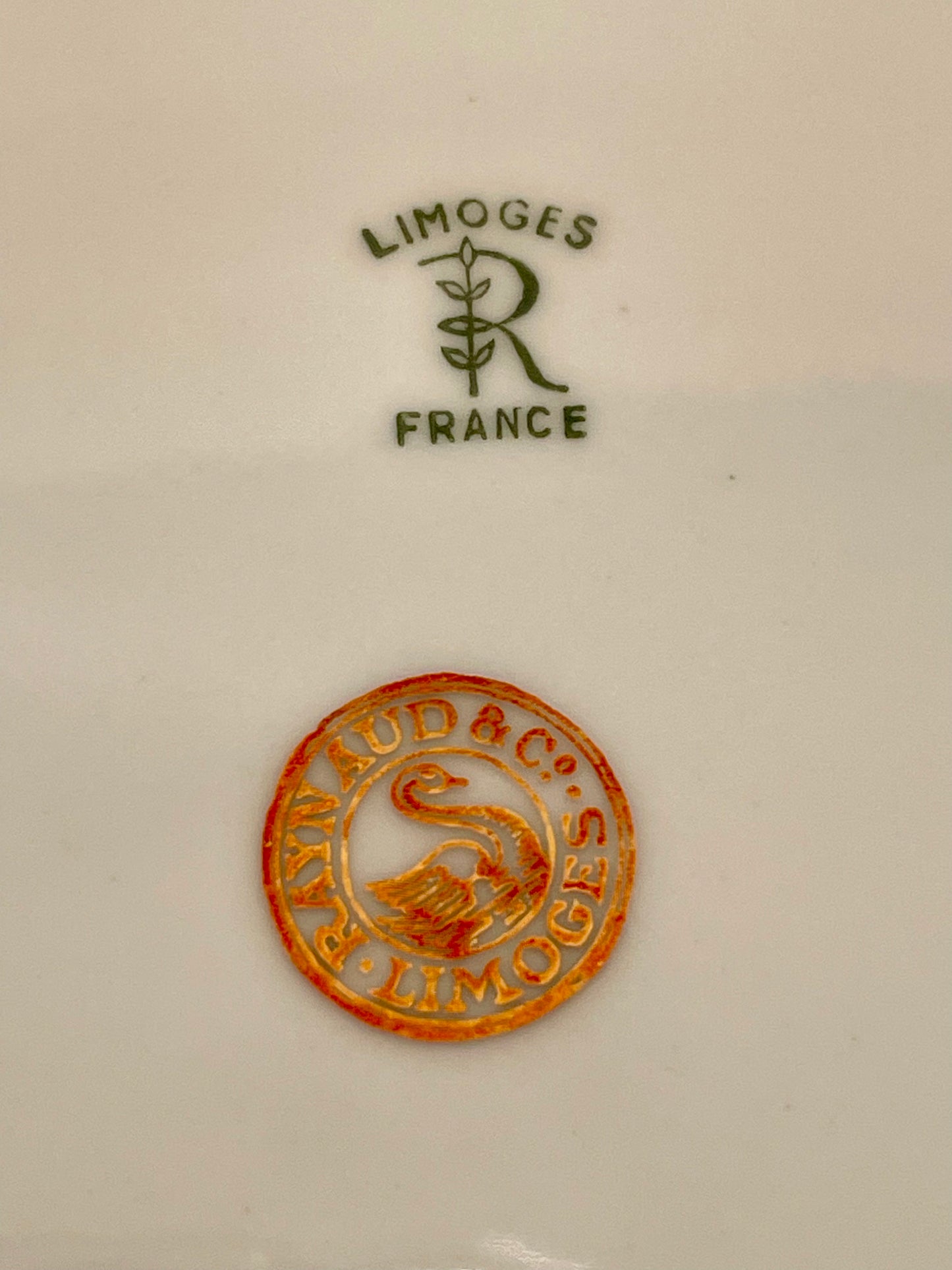6 Raynaud Limoges porcelain flat plates