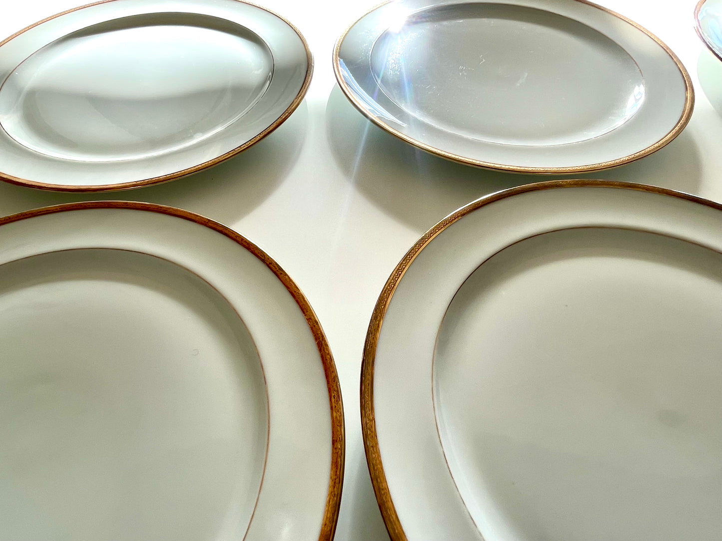 6 Raynaud Limoges porcelain flat plates