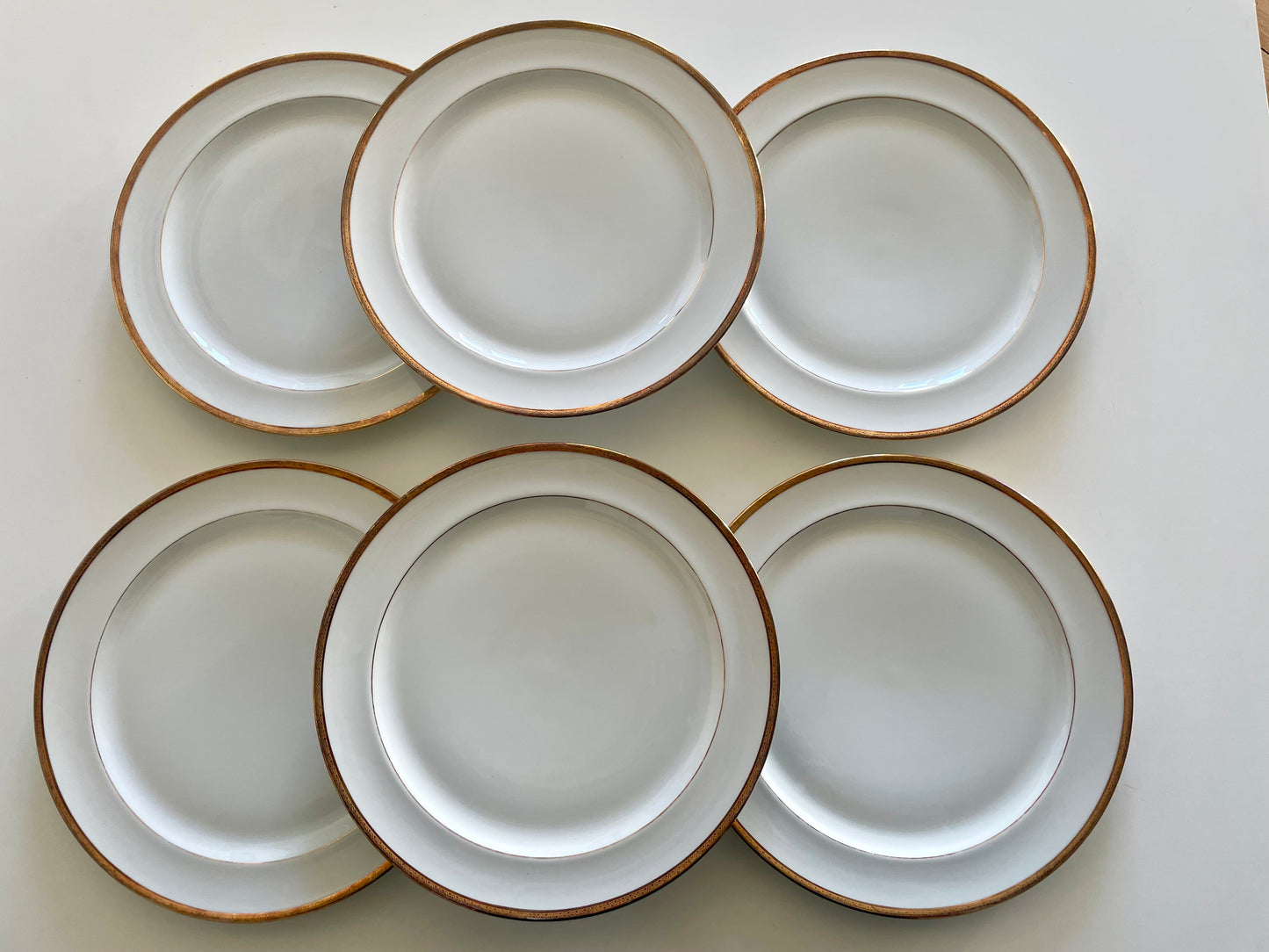 6 Raynaud Limoges porcelain flat plates