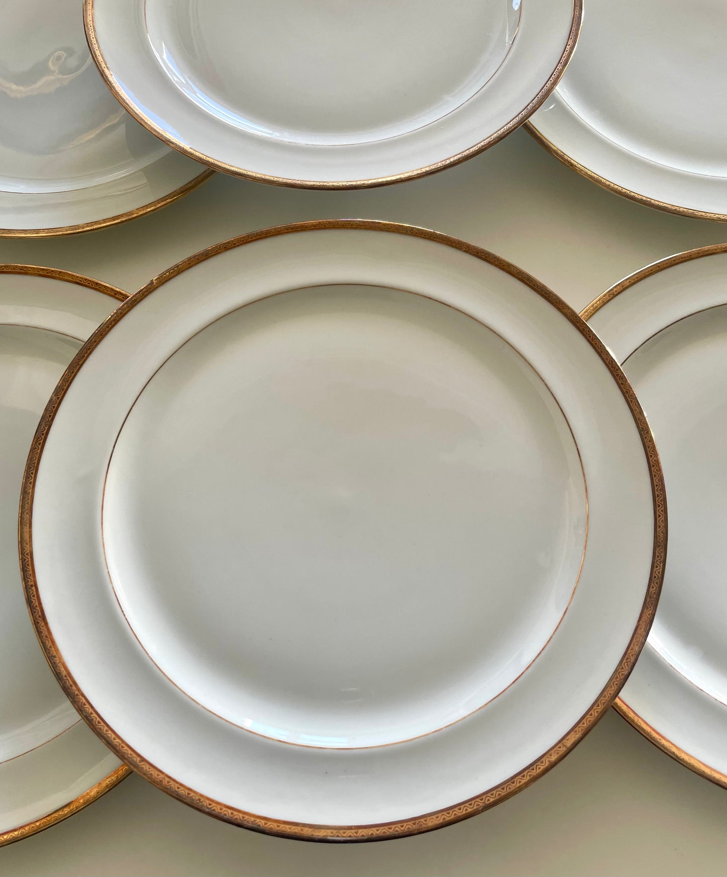 6 Raynaud Limoges porcelain flat plates