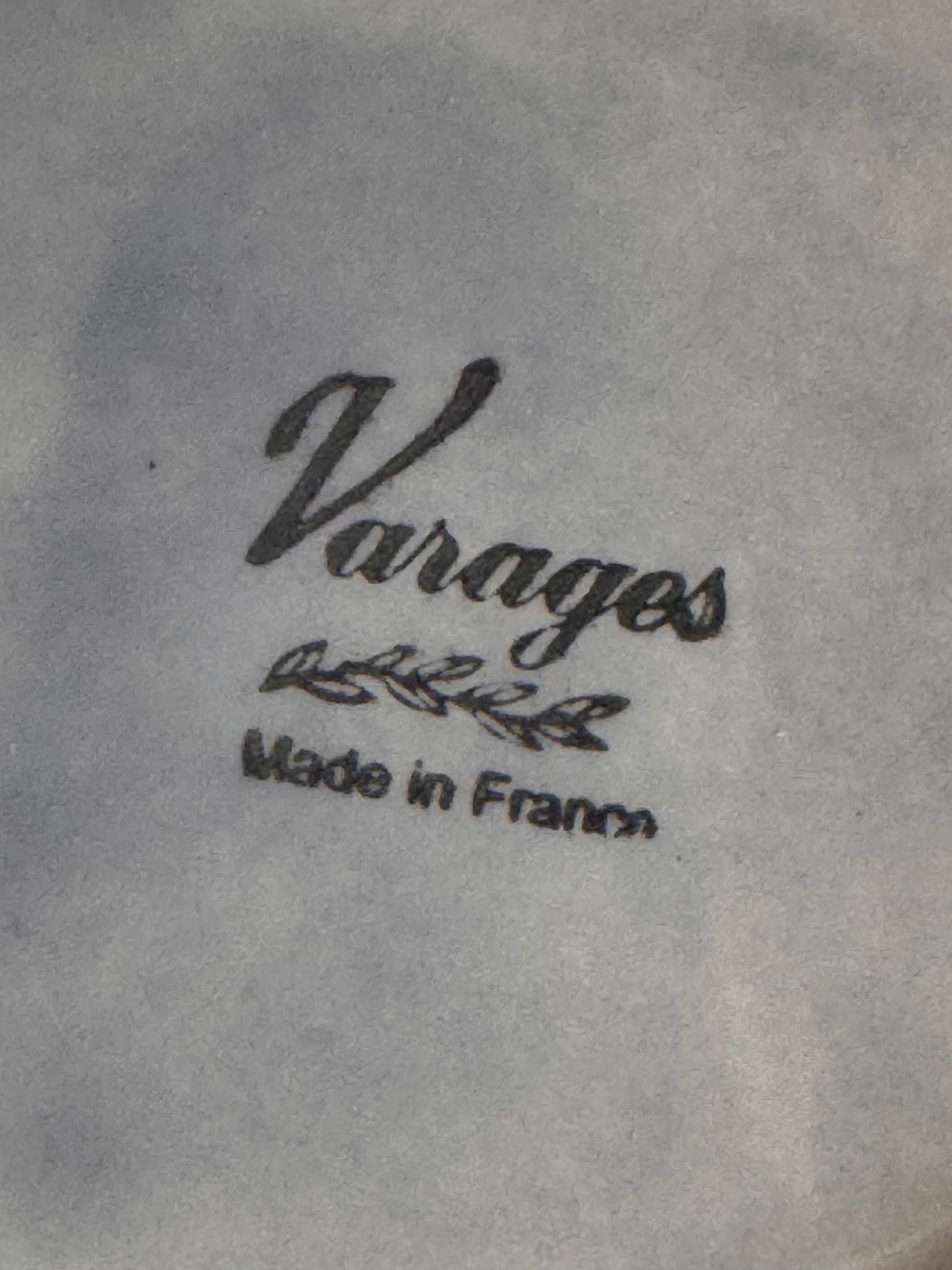 4 assiettes creuses bleu-gris VARAGES