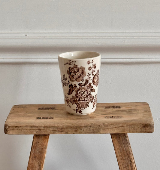 gobelet anglais Devonmoor - Décor floral vintage
