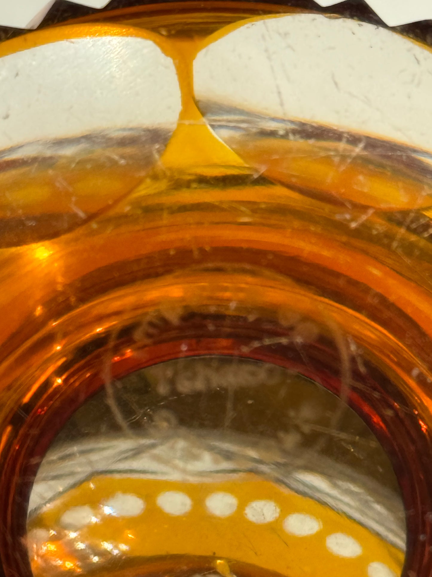 Vase en cristal de bohème.