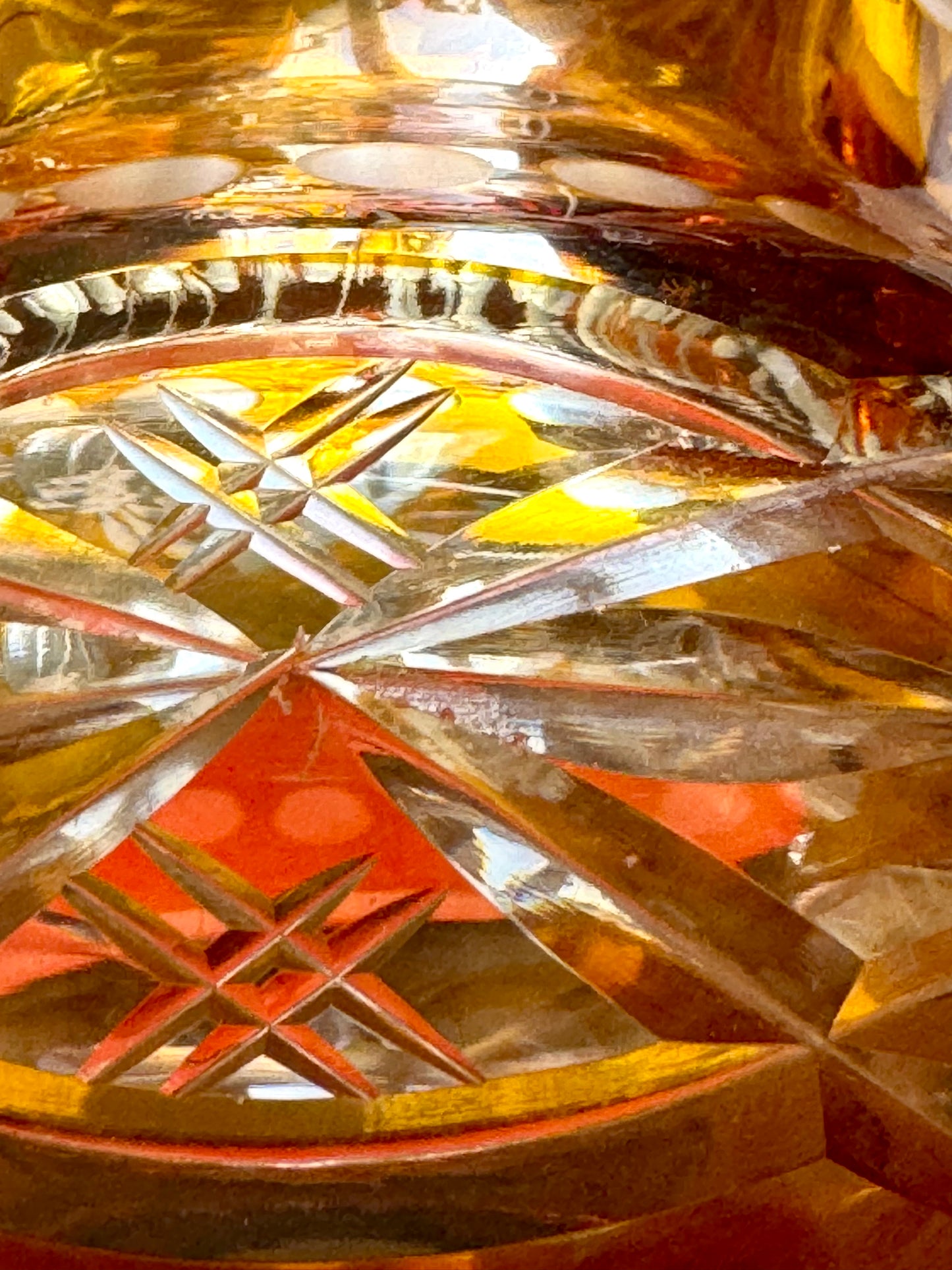 Vase en cristal de bohème.