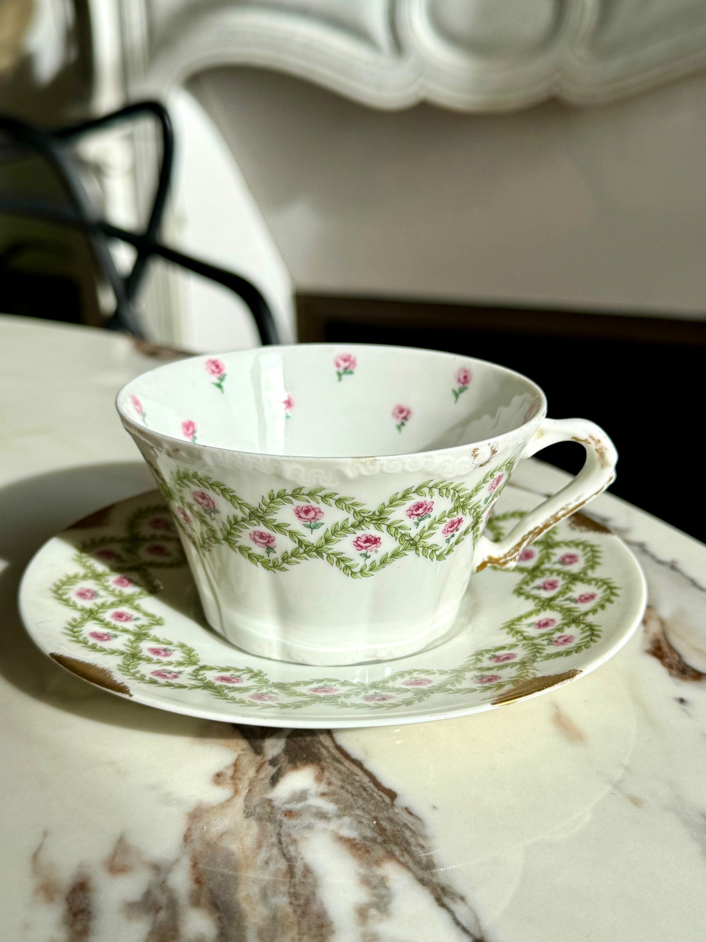 Paire de tasses pour petit déjeuner Haviland