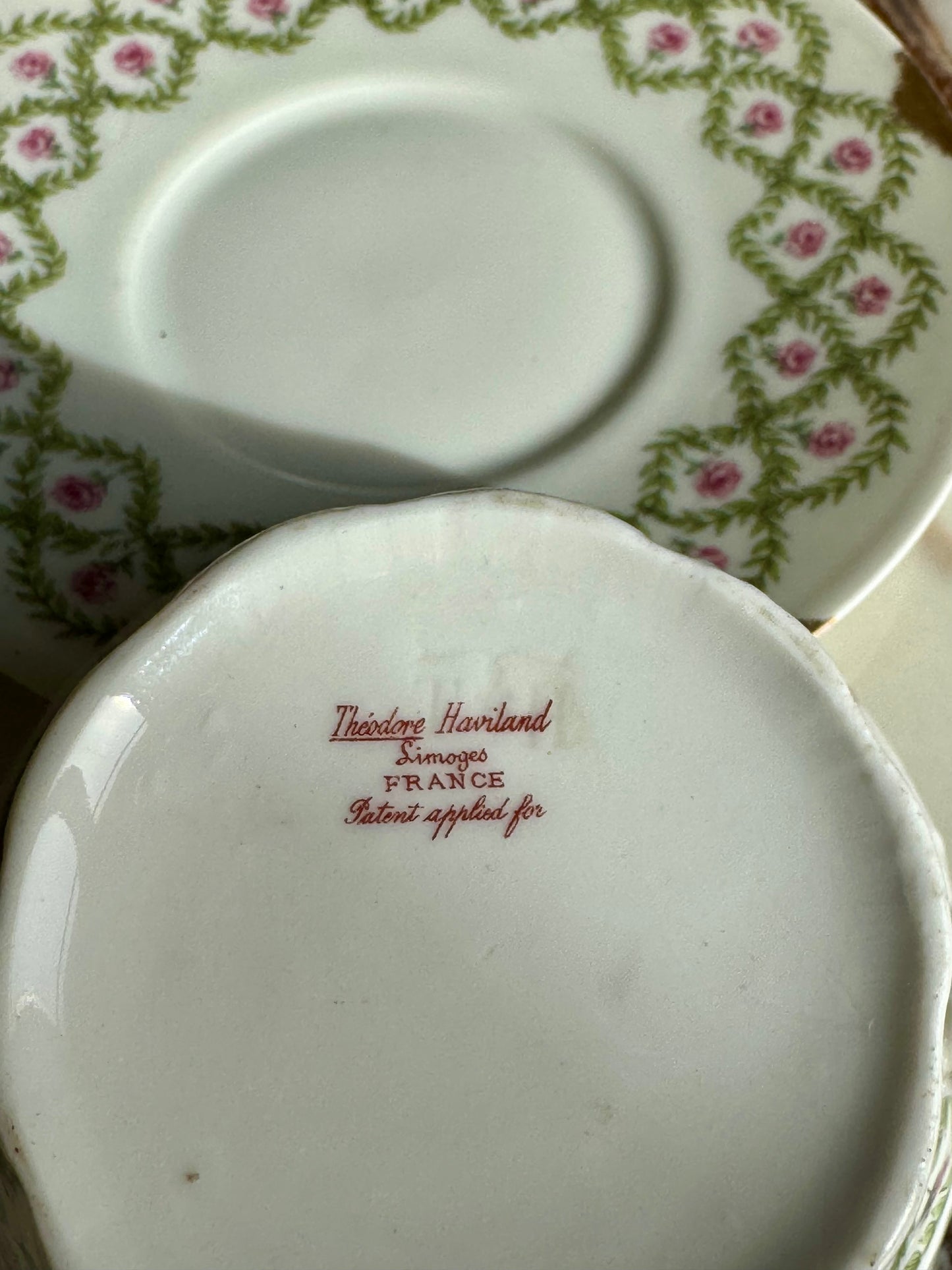 Paire de tasses pour petit déjeuner Haviland