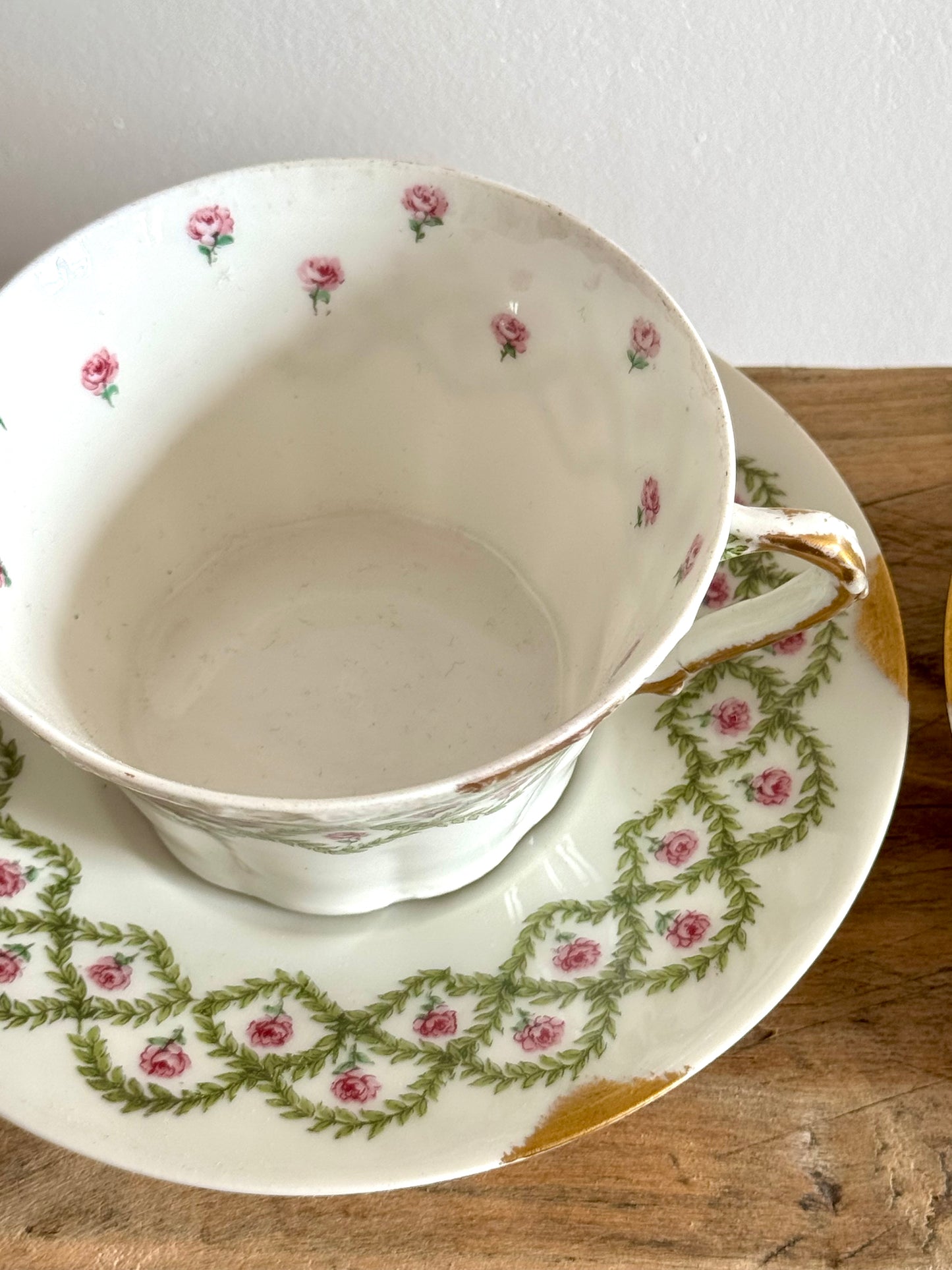 Paire de tasses pour petit déjeuner Haviland