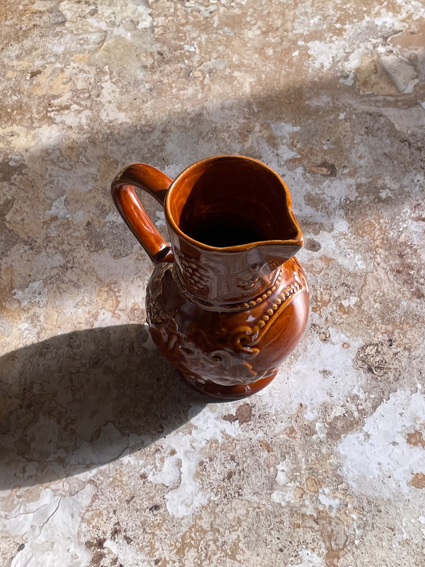 Vintage brown pitcher/carafe
