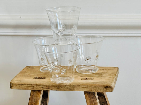 4 photophores en verre très fin SERAX
