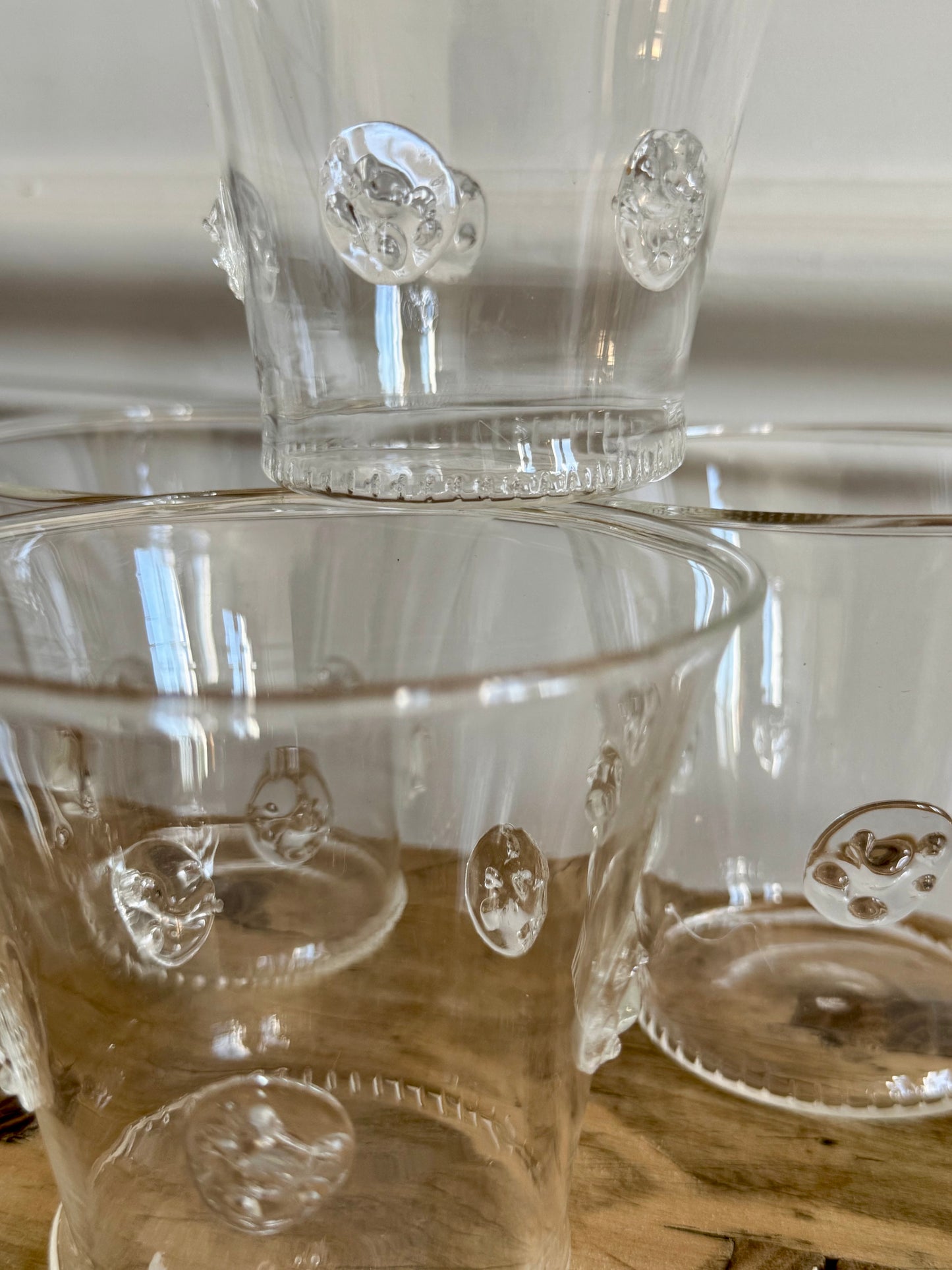 4 photophores en verre très fin SERAX