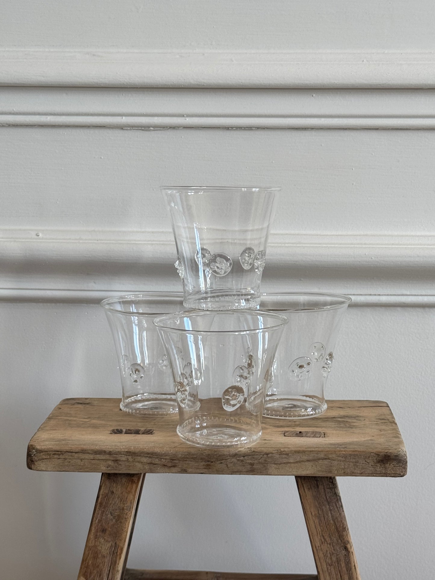 4 photophores en verre très fin SERAX