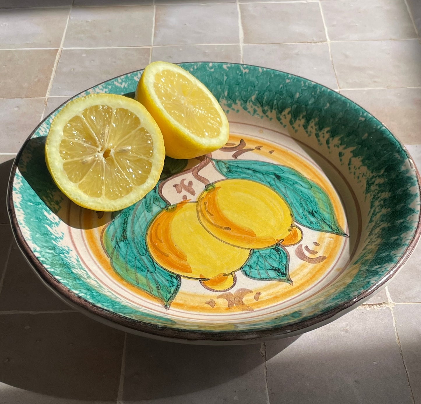 Deep dish from Caltagirone (Sicily)
