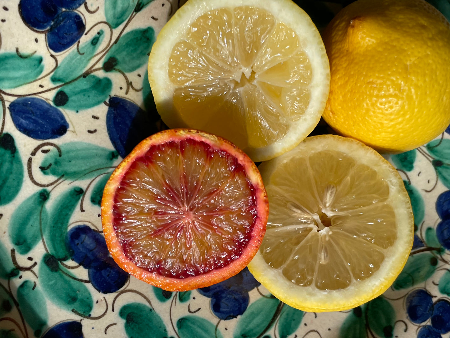 Sicilian rectangular ceramic dish