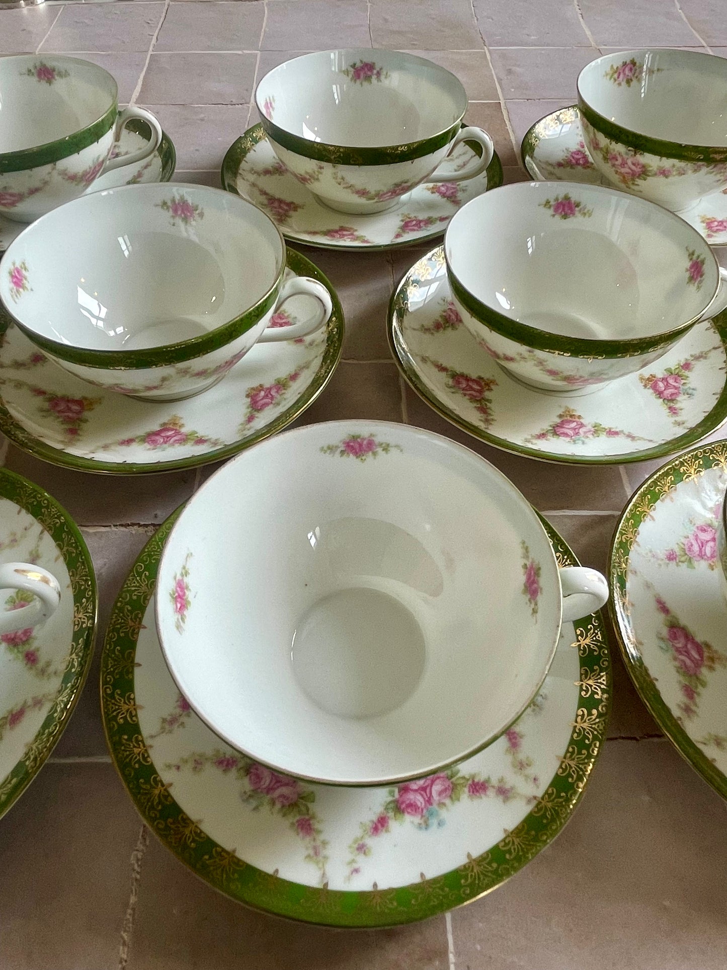 Porcelain tea set